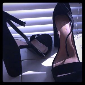 Black Strap Heels